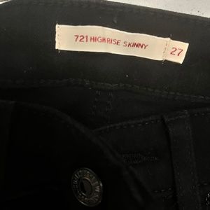 Levi’s 721 high rise skinny black